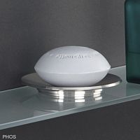 Brushed stainless steel soap dish SOLpolished