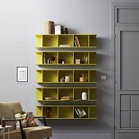 Wall-mounted shelf ARDAcontemporarylacquered woodwhite