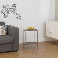 Contemporary side table Regula 400anodized aluminumanodized aluminum baserectangular