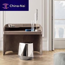 Contemporary dressing table CHLOlacquered woodleather