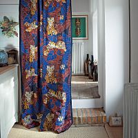 Curtain fabric DAWONnature patternanimal motifcotton