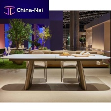 Contemporary table TULsteelceramicmetal base