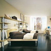 Single bed YOUNGcontemporarychild's unisexwith storage compartment