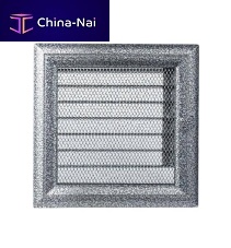 Steel ventilation grill 17Rrectangularsquareinterior