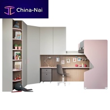 Wall bed SLIDEsinglecontemporarywith writing desk