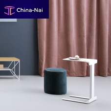 Contemporary side table TEOaluminumlacquered metal baserectangular