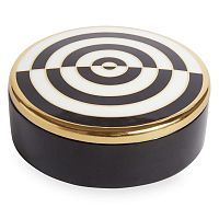 Porcelain storage box OP ART