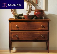 Traditional bedside table 74 woodenrectangularwith drawer