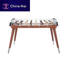 Contemporary foosball table 90� MINUTOhometempered glasschromed metal