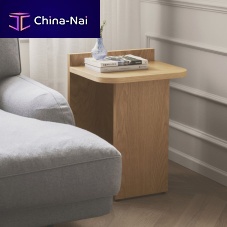Contemporary side table Ismooakoak basewith storage compartment