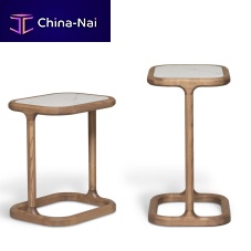 Contemporary side table BELLAGIOashmarbleash base