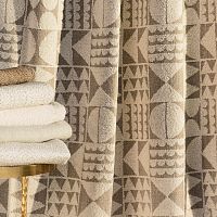 Upholstery fabric TIBOURGfor curtaingeometric patterncotton
