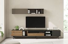 Contemporary living room wall unit ON SALN 2wood veneermatte lacquered woodnatural oak