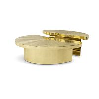 Original design coffee table MYTHpolished brasspolished brass basefor school