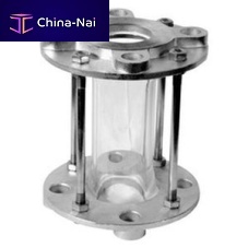 Check-valve sight glass stainless steel