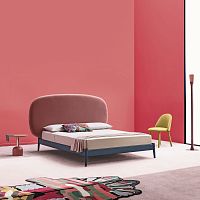 Double bed Shiko Magnumcontemporarywith upholstered headboardfabric
