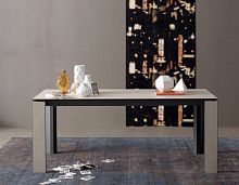 Contemporary table PRINCElacquered metalrectangularextending