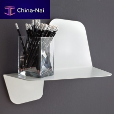 Wall-mounted shelf FLAP MENSOLAcontemporarysteelwhite