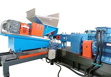 Twin-screw feeder filmsheetpowder