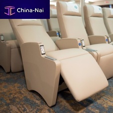 Contemporary auditorium seating Ferryleatherwith headrestcustomizable color