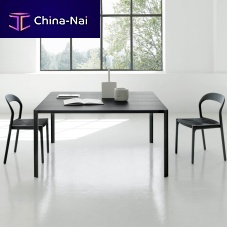 Contemporary table GRAFTaluminumwoodenaluminum base