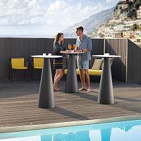 Metal table base TIFFANYpolyethylenecontemporaryfor high bar tables