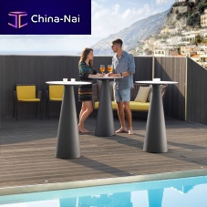 Metal table base TIFFANYpolyethylenecontemporaryfor high bar tables