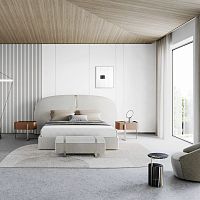 Double bed Suitecontemporaryupholsteredwith headboard
