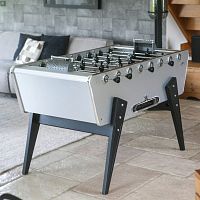 Brushed aluminum foosball table Champion Vintagecontemporarybeechlaminated MDF