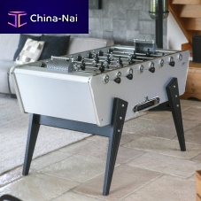 Brushed aluminum foosball table Champion Vintagecontemporarybeechlaminated MDF