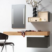 Contemporary dressing table TETRIM woodenwall-mounted1-seat