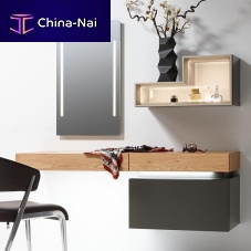 Contemporary dressing table TETRIM woodenwall-mounted1-seat
