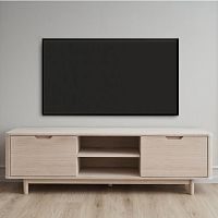 Contemporary TV cabinet NYBORG lowboardwith storageoak