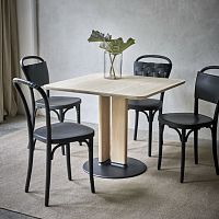 Contemporary table STAMashcast iron baseash base