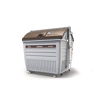 Metal waste container side-loadingfor urban wastefire-resistant