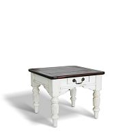 Cottage style coffee table AUGUSTINEwoodenpine baserectangular