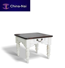 Cottage style coffee table AUGUSTINEwoodenpine baserectangular