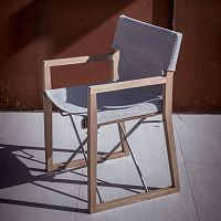 Contemporary chair Cosetteoutdoorfabricteak