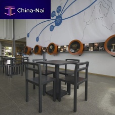 Contemporary table NONsteelrubbersteel base
