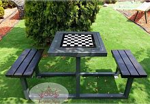 Outdoor chess table CAMPINAcontemporaryfor public spacewooden