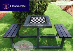 Outdoor chess table CAMPINAcontemporaryfor public spacewooden