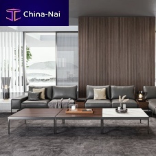 Contemporary coffee table Italian walnutsolid woodwenge