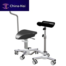 Manual treatment chair S-BRAN03on castersheight-adjustable