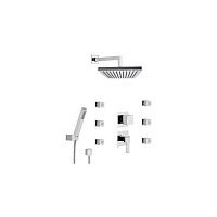 Recessed wall shower set 170PAcontemporarywith hand showerrain