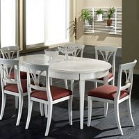 Traditional table 6780Acherrywoodroundoval