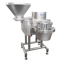 Semi-hard cheese slicing machine CORALLObladewith conveyor