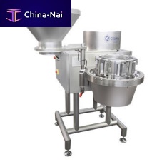 Semi-hard cheese slicing machine CORALLObladewith conveyor