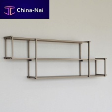 Wall-mounted shelf Regulacontemporaryanodized aluminumcustom
