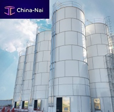 Bolted silo for pelletscementfor limestone