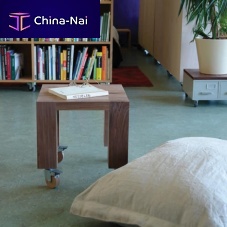 Contemporary side table DORUS woodensquareon casters